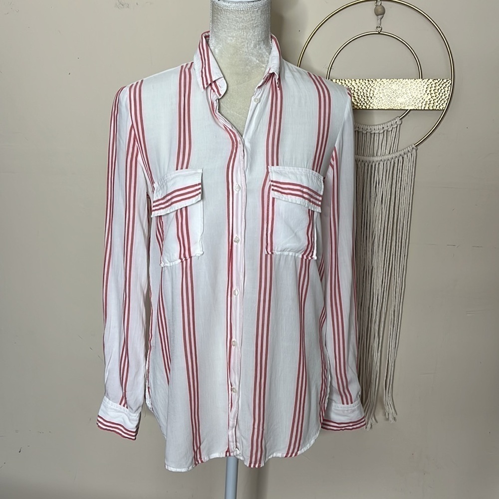 Zara • striped lightweight long sleeve
